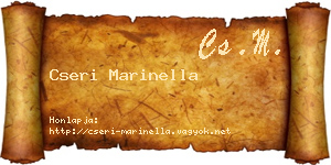 Cseri Marinella névjegykártya